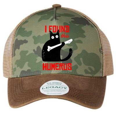 I Found This Humerus Funny Cat Anatomy Legacy Tie Dye Trucker Hat