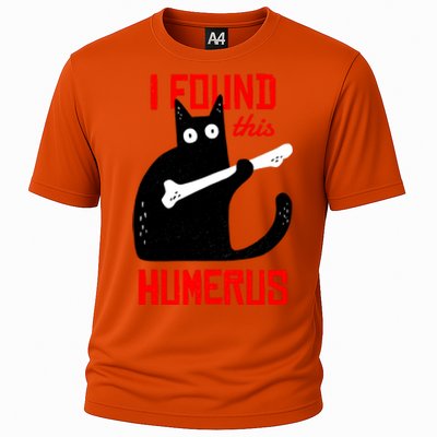 I Found This Humerus Funny Cat Anatomy Cooling Performance Crew T-Shirt