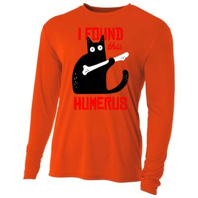 I Found This Humerus Funny Cat Anatomy Cooling Performance Long Sleeve Crew