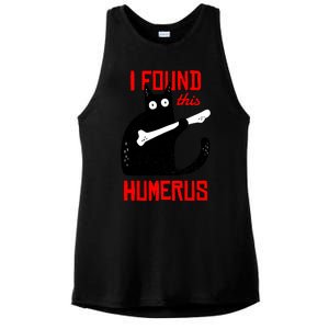 I Found This Humerus Funny Cat Anatomy Ladies PosiCharge Tri-Blend Wicking Tank