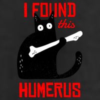 I Found This Humerus Funny Cat Anatomy 7 Panel Mesh Trucker Snapback Hat