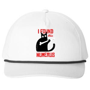 I Found This Humerus Funny Cat Anatomy Snapback Five-Panel Rope Hat