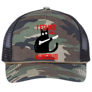 I Found This Humerus Funny Cat Anatomy Retro Rope Trucker Hat Cap