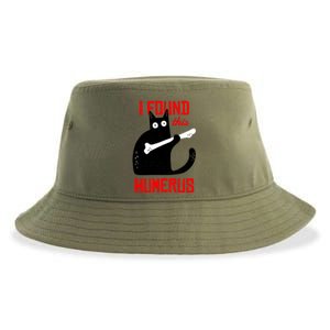 I Found This Humerus Funny Cat Anatomy Sustainable Bucket Hat