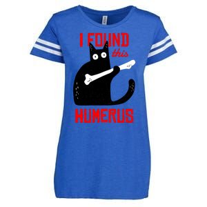 I Found This Humerus Funny Cat Anatomy Enza Ladies Jersey Football T-Shirt