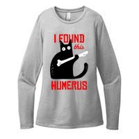 I Found This Humerus Funny Cat Anatomy Womens CVC Long Sleeve Shirt