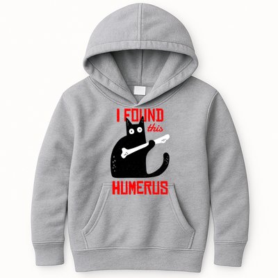 I Found This Humerus Funny Cat Anatomy Kids Hoodie