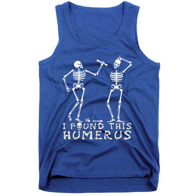 I Found This Humerus Funny Skeleton Costume Science Biology Gift Tank Top