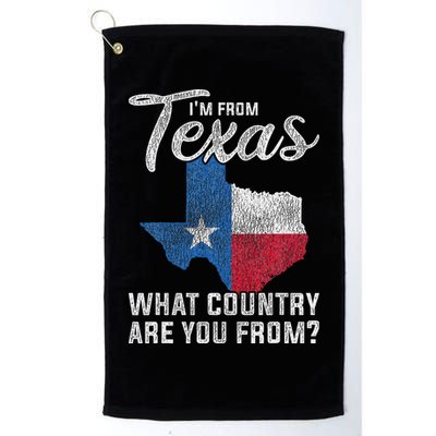 Im From Texas What Country Are You From Texas Golf Towel