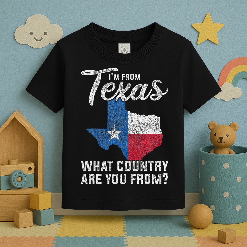 Im From Texas What Country Are You From Texas Toddler T-Shirt