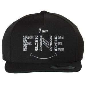 Iam Fine Unhappy But Fine Feelings Sarcastic Cute Gift Wool Snapback Cap