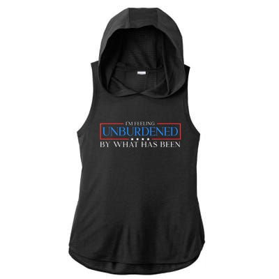 Im Feeling Unburdened By What Has Been Trump Victory 2024 Ladies PosiCharge Tri-Blend Wicking Draft Hoodie Tank