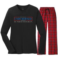 IM Feeling Unburdened By What Has Been Trump Victory 2024 Women's Long Sleeve Flannel Pajama Set 