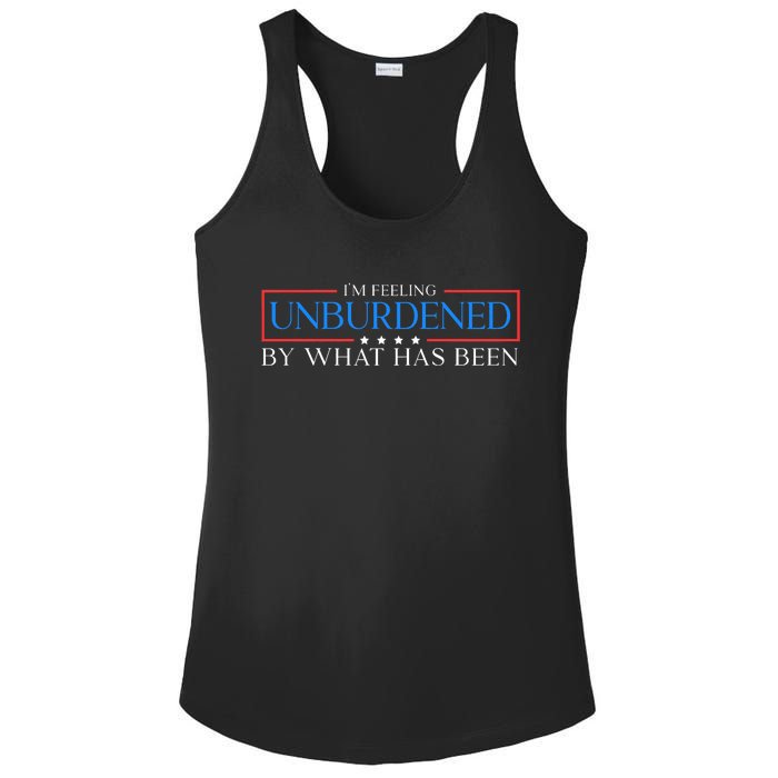 IM Feeling Unburdened By What Has Been Trump Victory 2024 Ladies PosiCharge Competitor Racerback Tank