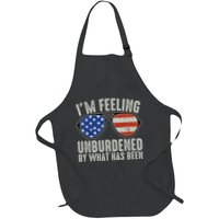 IM Feeling Unburdened By What Has Been Funny Jokes Full-Length Apron With Pockets