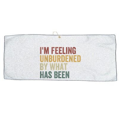 IM Feeling Unburdened By What Has Been Large Microfiber Waffle Golf Towel