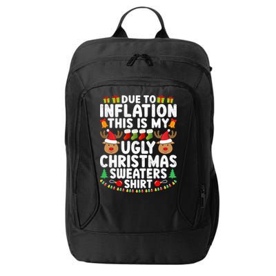 Inflation Fun Ugly Christmas Sweater City Backpack