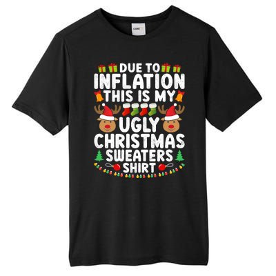 Inflation Fun Ugly Christmas Sweater Tall Fusion ChromaSoft Performance T-Shirt