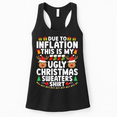 Inflation Fun Ugly Christmas Sweater Womens Tank Top