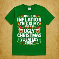 Inflation Fun Ugly Christmas Sweater T-Shirt