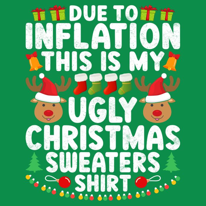 Inflation Fun Ugly Christmas Sweater T-Shirt
