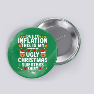 Inflation Fun Ugly Christmas Sweater Button