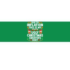 Inflation Fun Ugly Christmas Sweater Bumper Sticker