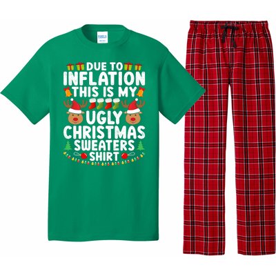 Inflation Fun Ugly Christmas Sweater Pajama Set