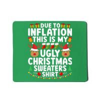 Inflation Fun Ugly Christmas Sweater Mousepad