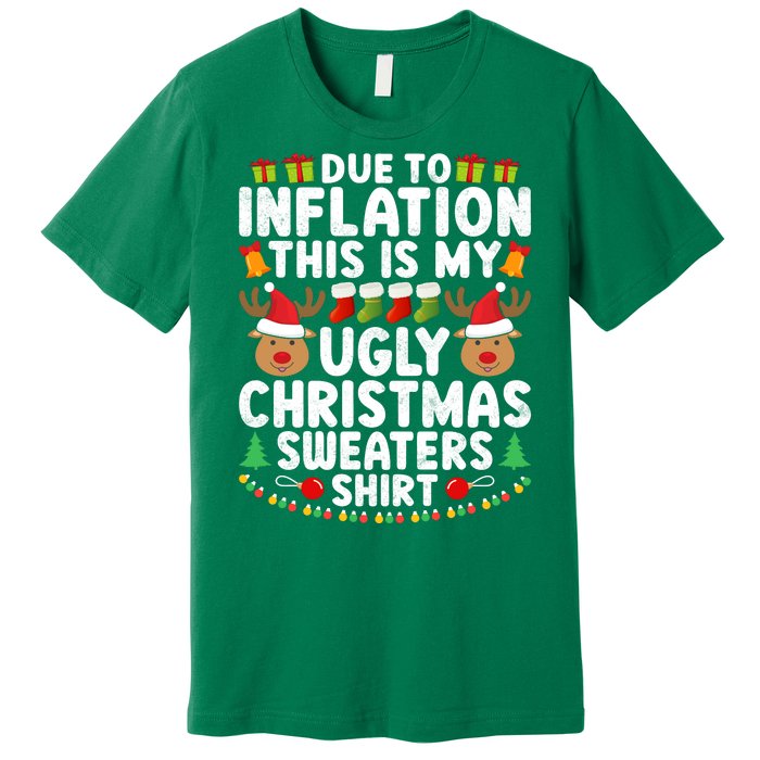 Inflation Fun Ugly Christmas Sweater Premium T-Shirt