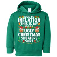 Inflation Fun Ugly Christmas Sweater Toddler Hoodie