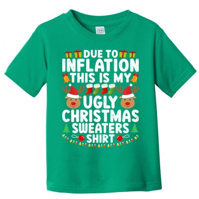 Inflation Fun Ugly Christmas Sweater Toddler T-Shirt