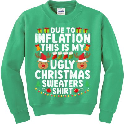 Inflation Fun Ugly Christmas Sweater Kids Sweatshirt
