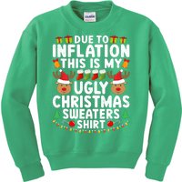 Inflation Fun Ugly Christmas Sweater Kids Sweatshirt