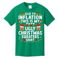 Inflation Fun Ugly Christmas Sweater Kids T-Shirt