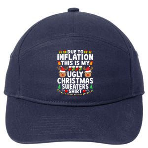 Inflation Fun Ugly Christmas Sweater 7-Panel Snapback Hat