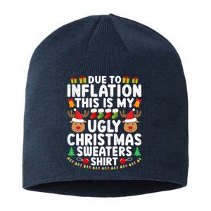 Inflation Fun Ugly Christmas Sweater Sustainable Beanie