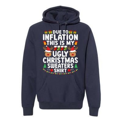 Inflation Fun Ugly Christmas Sweater Premium Hoodie