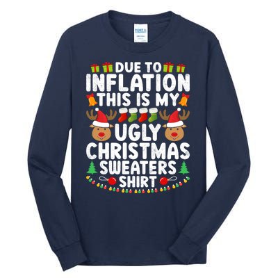 Inflation Fun Ugly Christmas Sweater Tall Long Sleeve T-Shirt