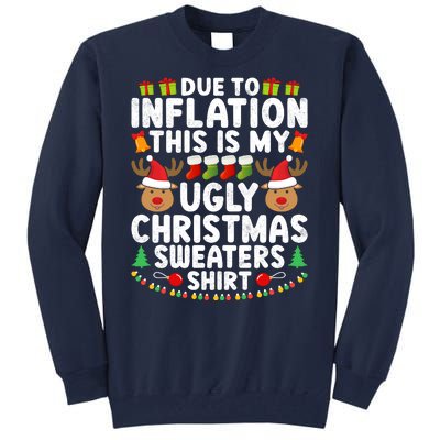 Inflation Fun Ugly Christmas Sweater Tall Sweatshirt