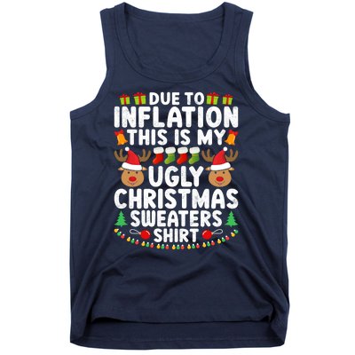 Inflation Fun Ugly Christmas Sweater Tank Top