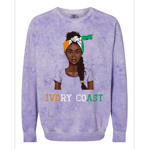 Ivorian Flag Uniform Souvenirs Products Woman Ivory Coast Colorblast Crewneck Sweatshirt