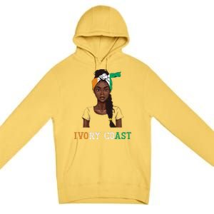 Ivorian Flag Uniform Souvenirs Products Woman Ivory Coast Premium Pullover Hoodie