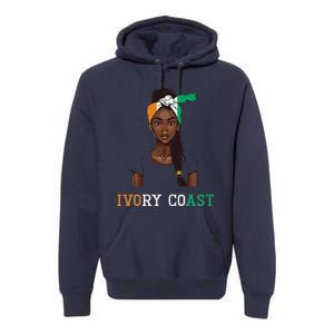 Ivorian Flag Uniform Souvenirs Products Woman Ivory Coast Premium Hoodie