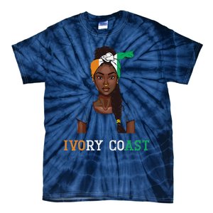 Ivorian Flag Uniform Souvenirs Products Woman Ivory Coast Tie-Dye T-Shirt