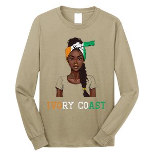 Ivorian Flag Uniform Souvenirs Products Woman Ivory Coast Long Sleeve Shirt