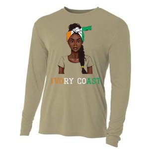 Ivorian Flag Uniform Souvenirs Products Woman Ivory Coast Cooling Performance Long Sleeve Crew