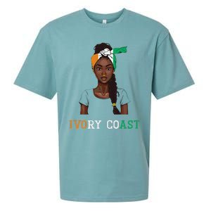 Ivorian Flag Uniform Souvenirs Products Woman Ivory Coast Sueded Cloud Jersey T-Shirt