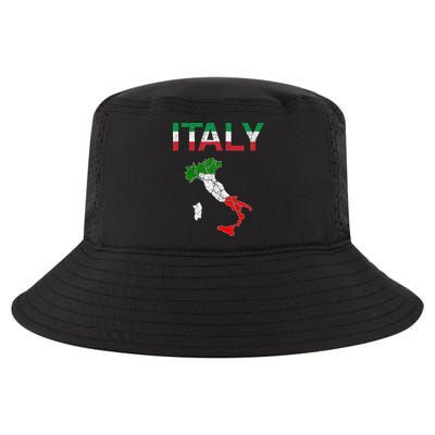 Italy Flag Vintage Italian Italia Cool Comfort Performance Bucket Hat
