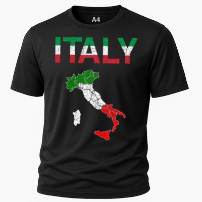 Italy Flag Vintage Italian Italia Cooling Performance Crew T-Shirt
